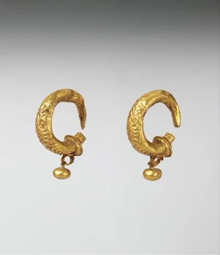 Gold hoop earrings