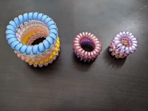 Silk hair scrunchie